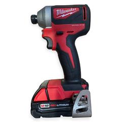 Milwaukee 2850-20 M18 Compact Brushless Hex Impact Driver with Battery